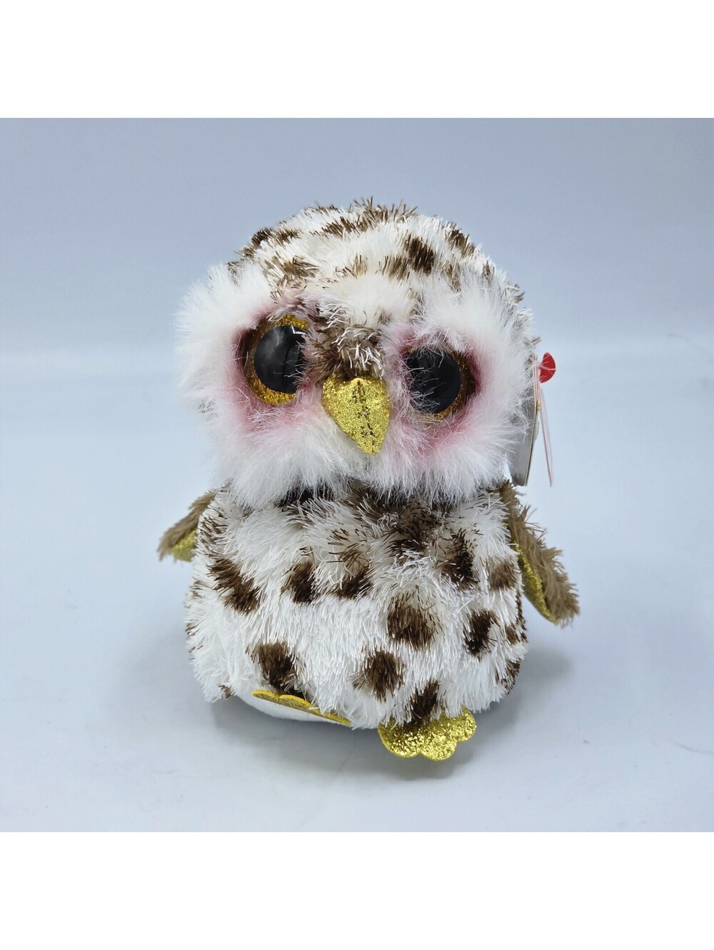 Ty Beanie Boos WHOOLIE the Owl 6” Glitter 2023 With Tag Stuffed Animal Plush Toy